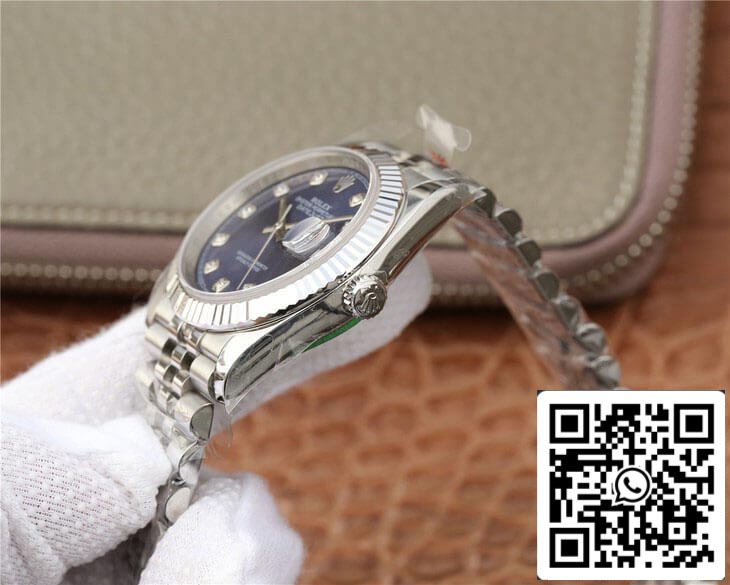 Rolex Datejust M126234-0037 1:1 Meilleure édition GM Factory Cadran bleu serti de diamants