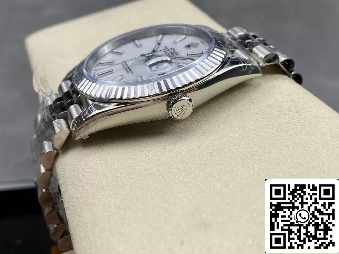 Rolex Datejust M126334-0010 1:1 Best Edition VS Factory Weißes Zifferblatt