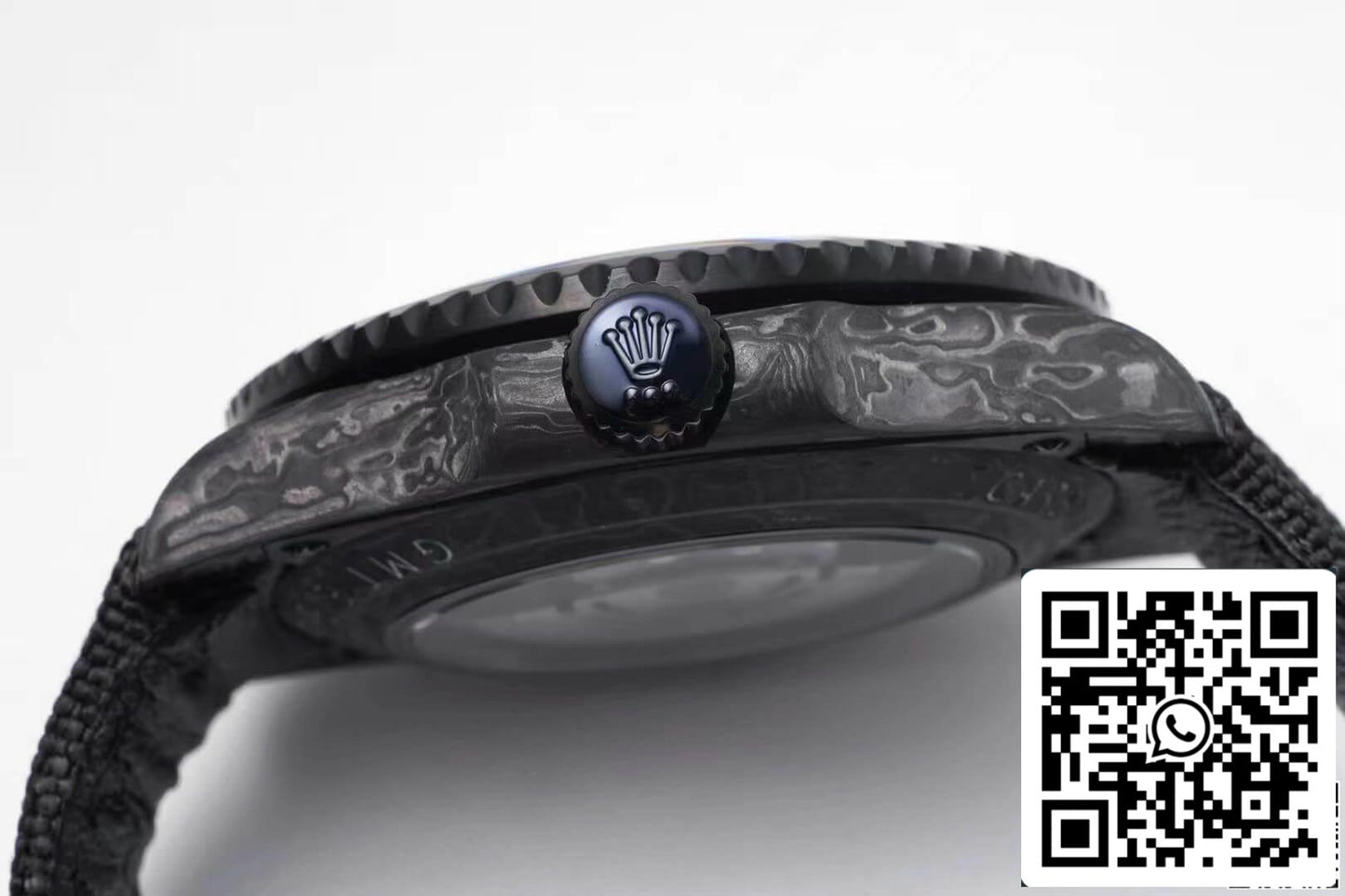 Rolex GMT-MASTER II Diw 1:1 Best Edition Armband aus schwarzem Kohlefasergewebe
