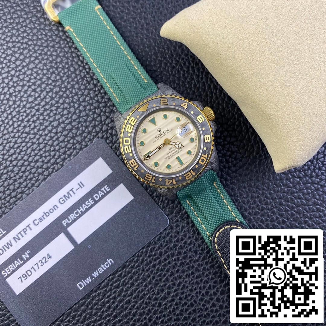 Rolex GMT-MASTER II Diw 1:1 Best Edition Green Fabric Strap