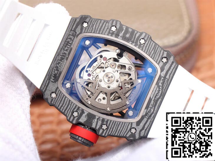 Richard Mille RM35-02 1:1 Best Edition ZF Factory White Rubber Strap