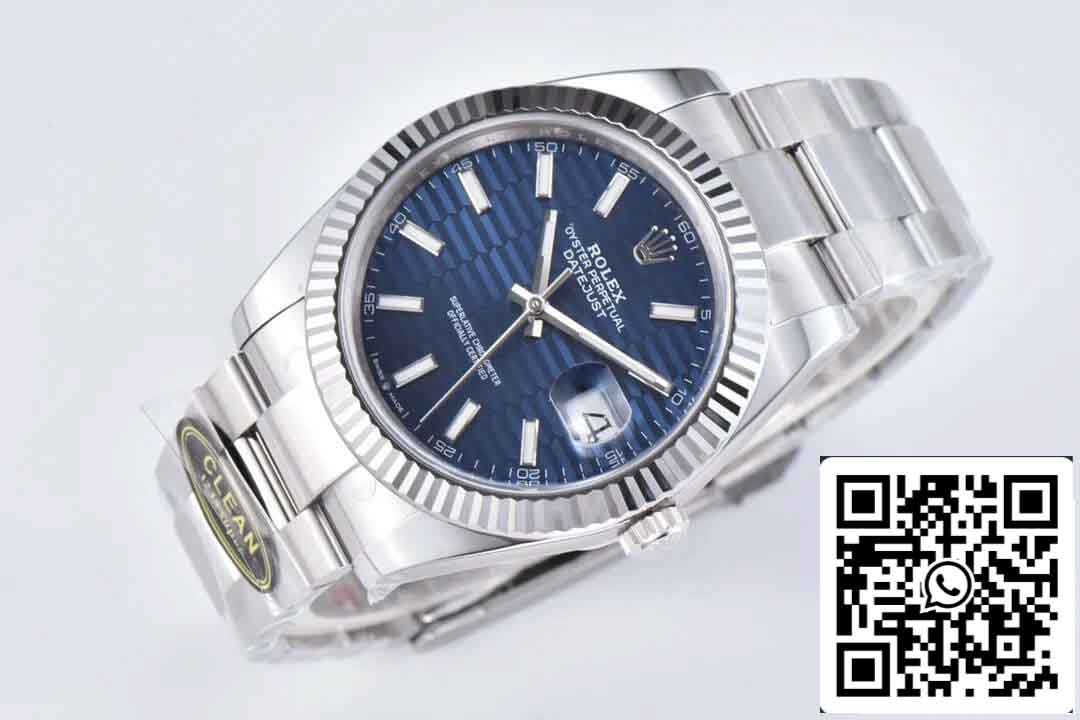 Rolex Datejust 41MM M126334-0031 1:1 Meilleure édition Clean Factory Cadran bleu Bracelet Oyster