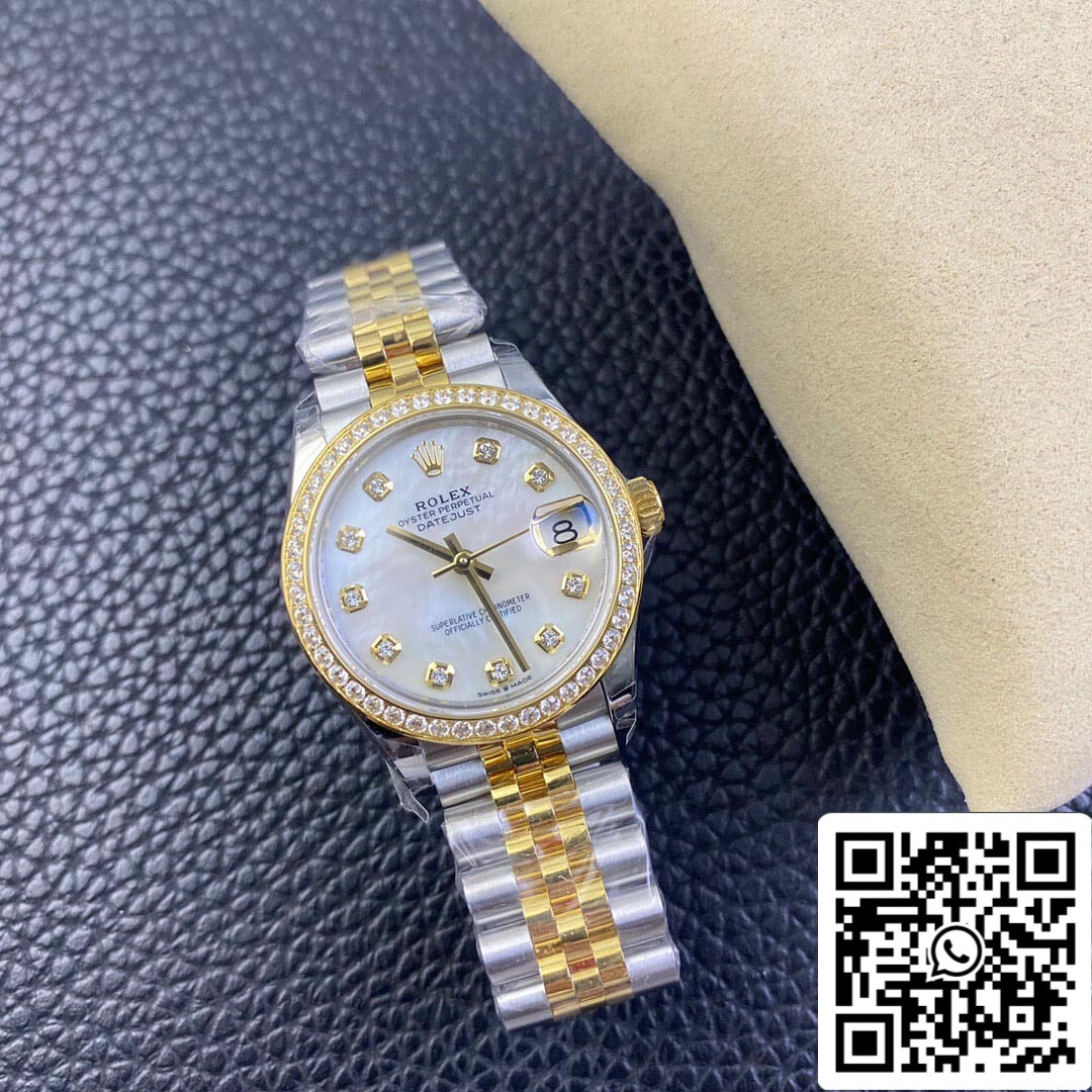 Rolex Datejust M278383RBR-0028 31MM 1:1 Best Edition EW Factory Yellow Gold