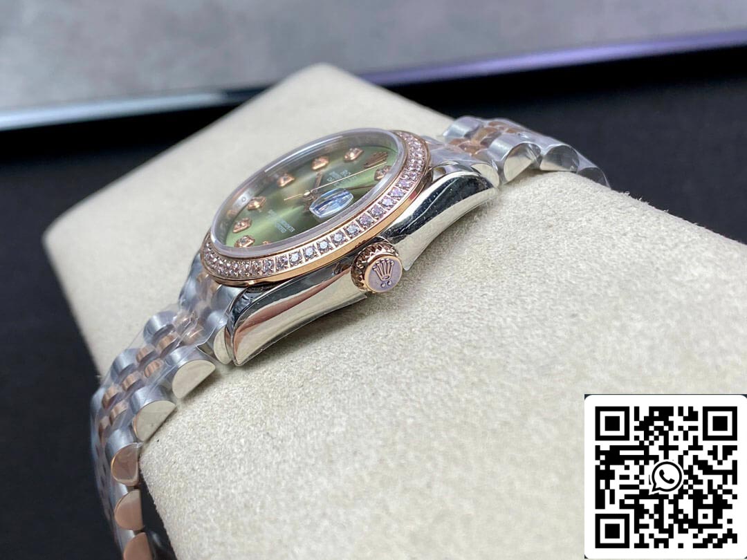 Rolex Datejust 31MM 1:1 Meilleure édition EW Factory Cadran vert or rose