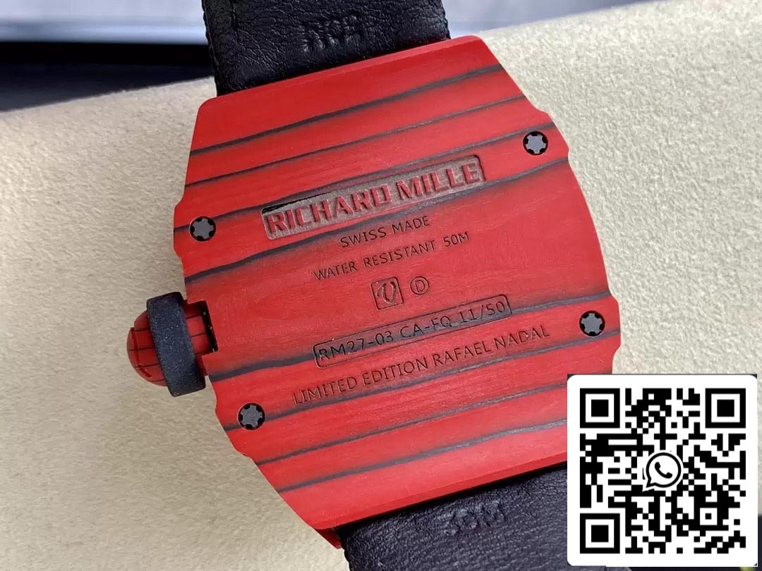 Richard Mille RM27-03 Tourbillon 1:1 Best Edition BBR Factory Red Carbon Fiber Case