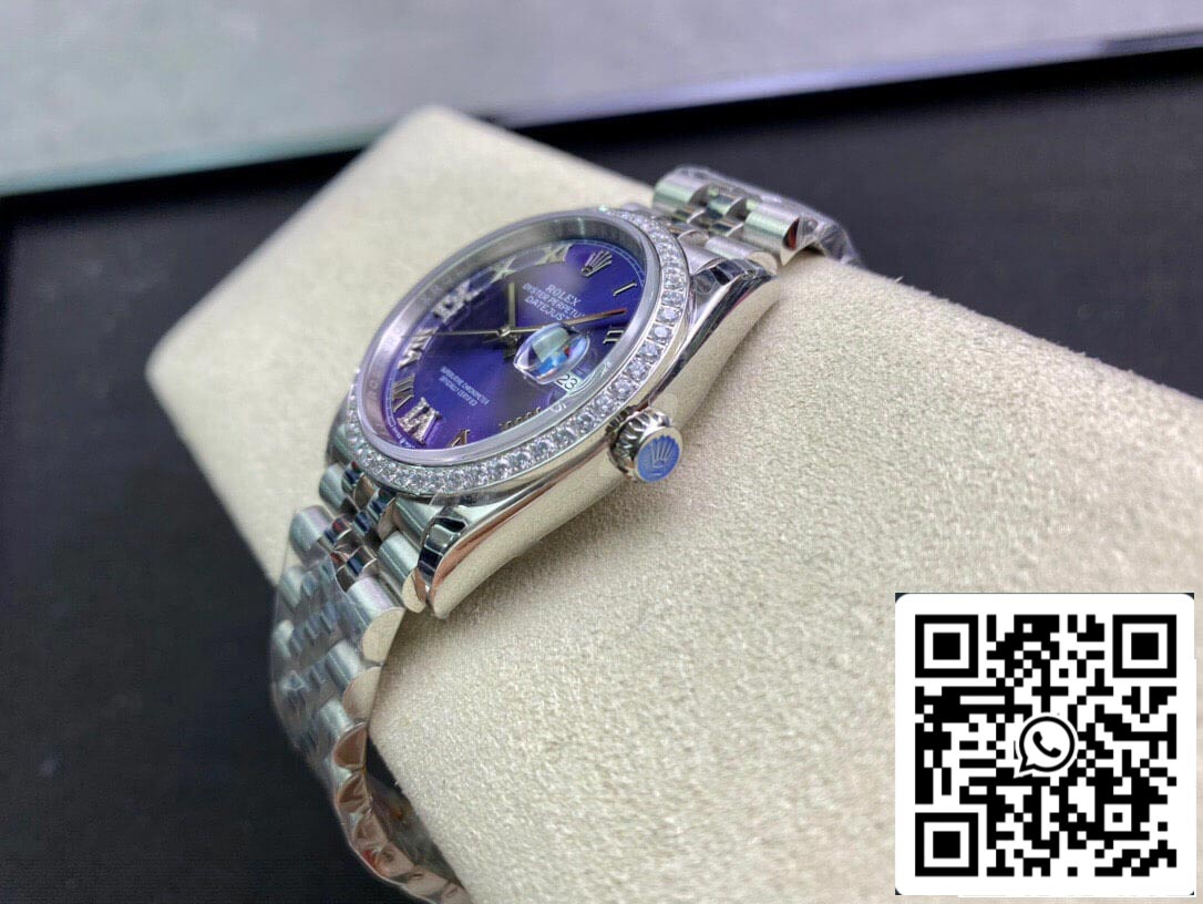 Rolex Datejust M126284RBR-0013 1:1 Meilleure édition EW Factory Cadran violet