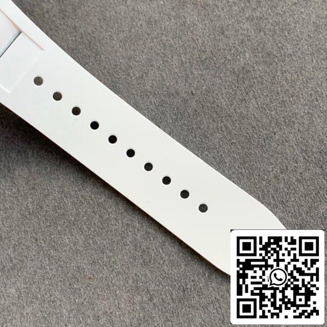 Richard Mille RM055 1:1 Meilleure édition KV Factory V2 Bracelet blanc