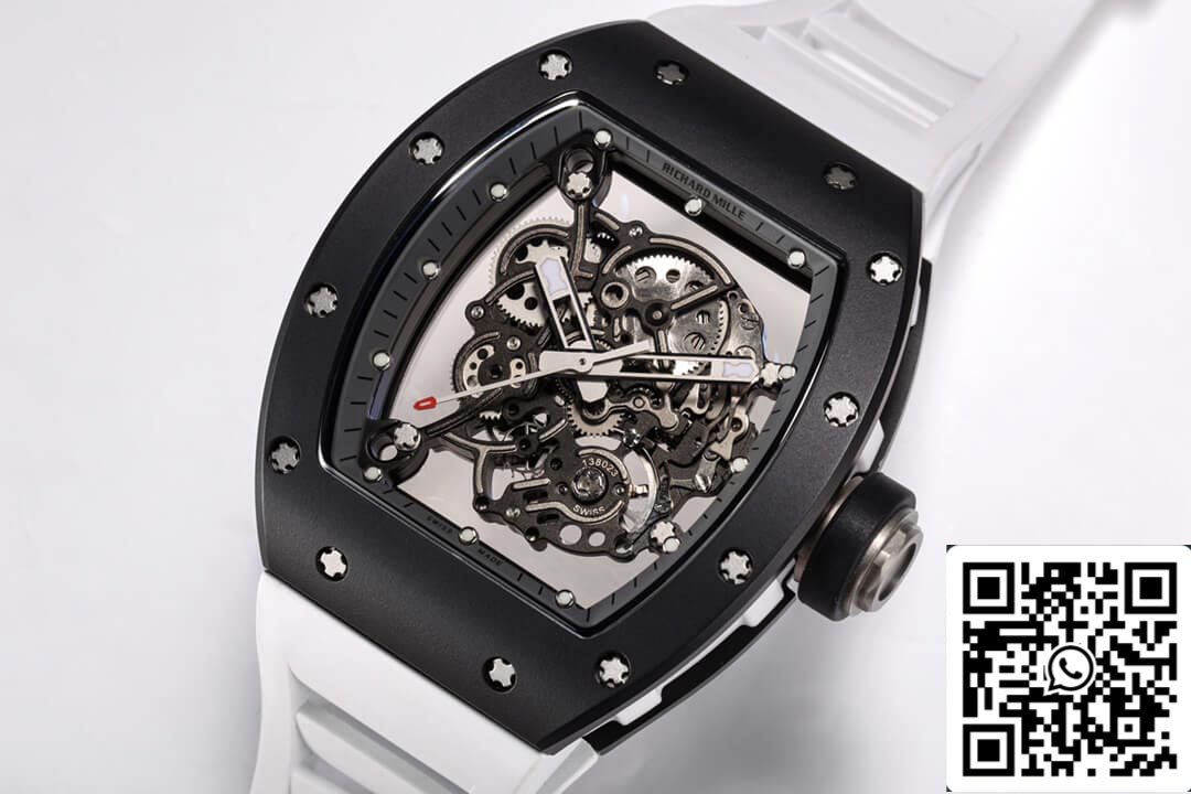 Richard Mille RM-055 1:1 Best Edition BBR Factory schwarzes Keramikgehäuse