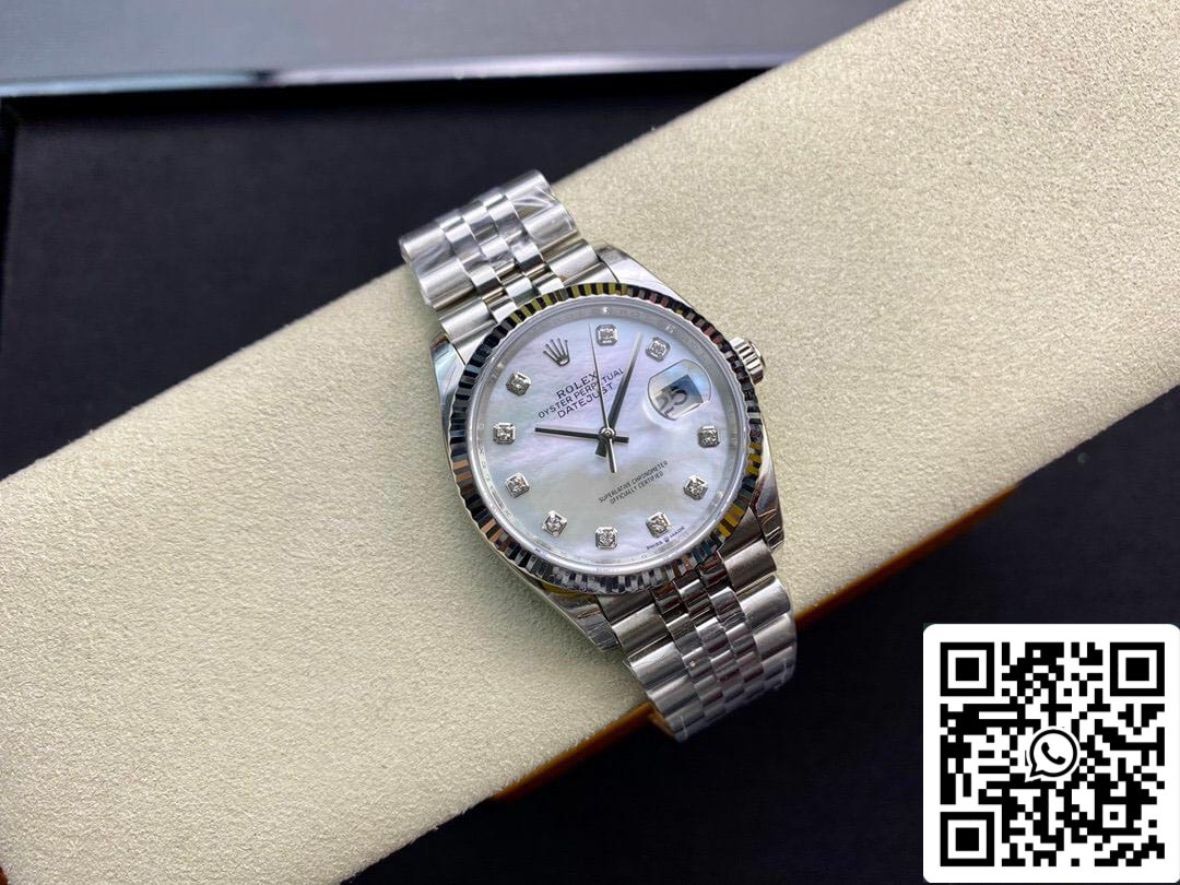 Rolex Datejust 178384-NG-63160 31MM 1:1 Meilleure édition EW Factory Cadran blanc argenté