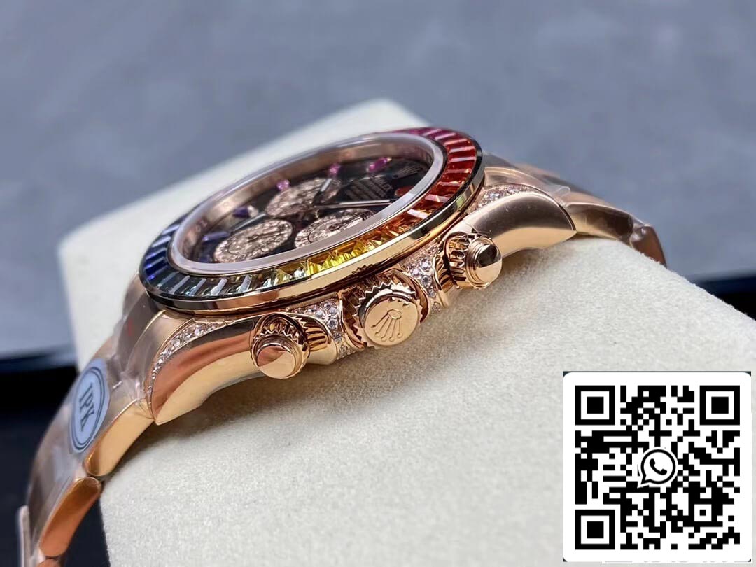 Rolex Daytona 116595 RAINBOW Or rose 1:1 Meilleure édition IPK Factory Or rose