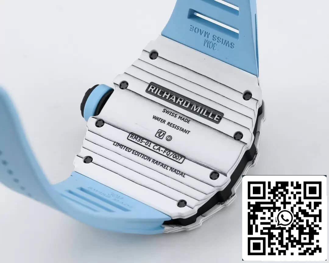 Richard Mille RM35-01 1:1 Best Edition BBR Factory Blue Strap