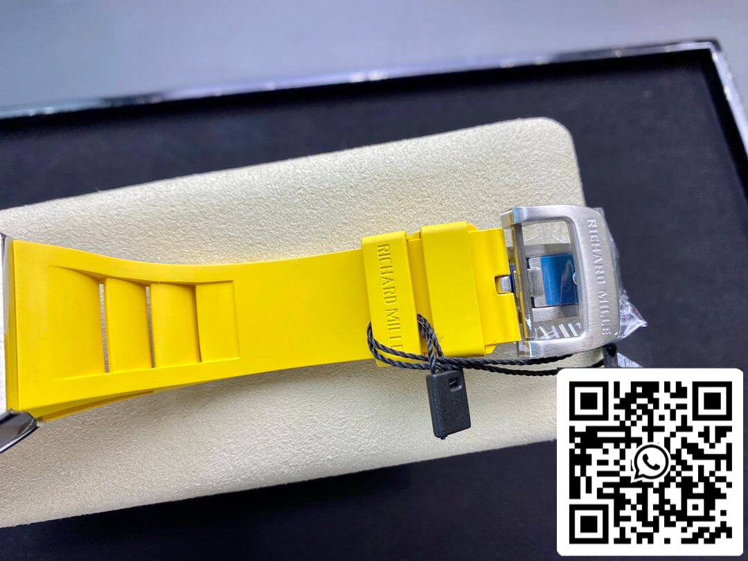 Richard Mille RM11 1:1 Best Edition KV Factory Titanium Yellow Strap