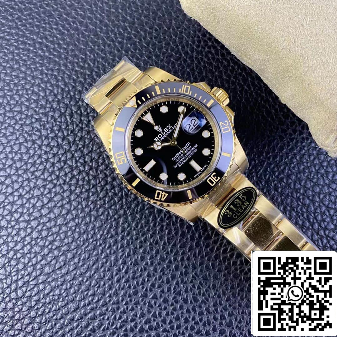 Rolex Submariner 116618LN-97208 1:1 Meilleure édition Clean Factory Cadran noir