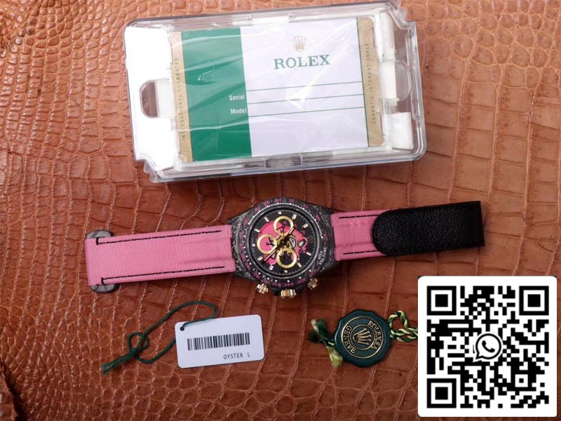 Rolex Daytona Cosmos Pink Exploded Dragon 1:1 Meilleure édition WWF Factory Swiss ETA7750