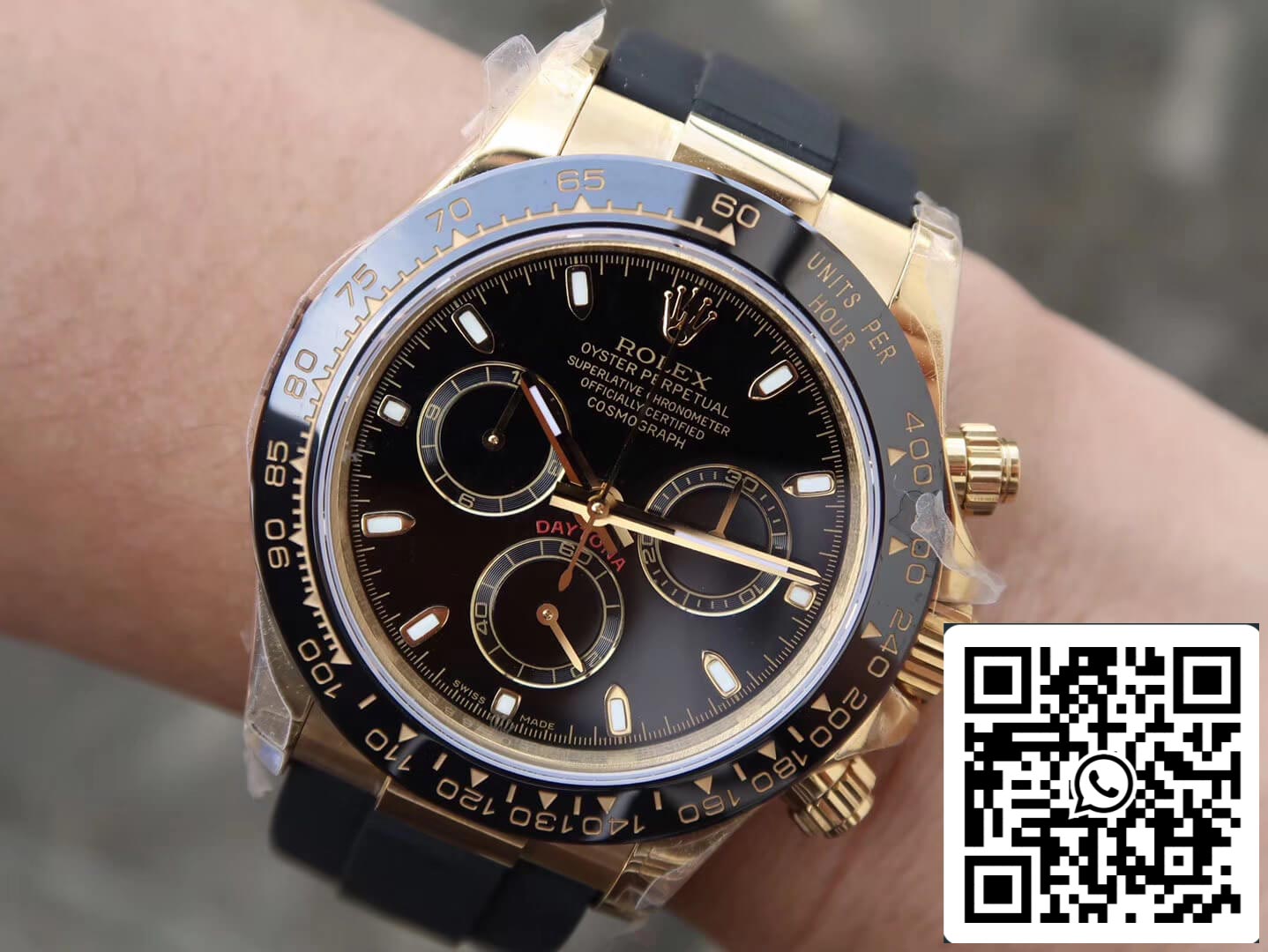 Rolex Daytona Cosmograph M116518ln-0043 1:1 Meilleure édition JH Factory Cadran noir