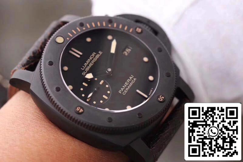 Panerai Luminor Submersible PAM508 VS Factory 1:1 Best Edition Swiss ETA P9000 Black Superlumed Dial