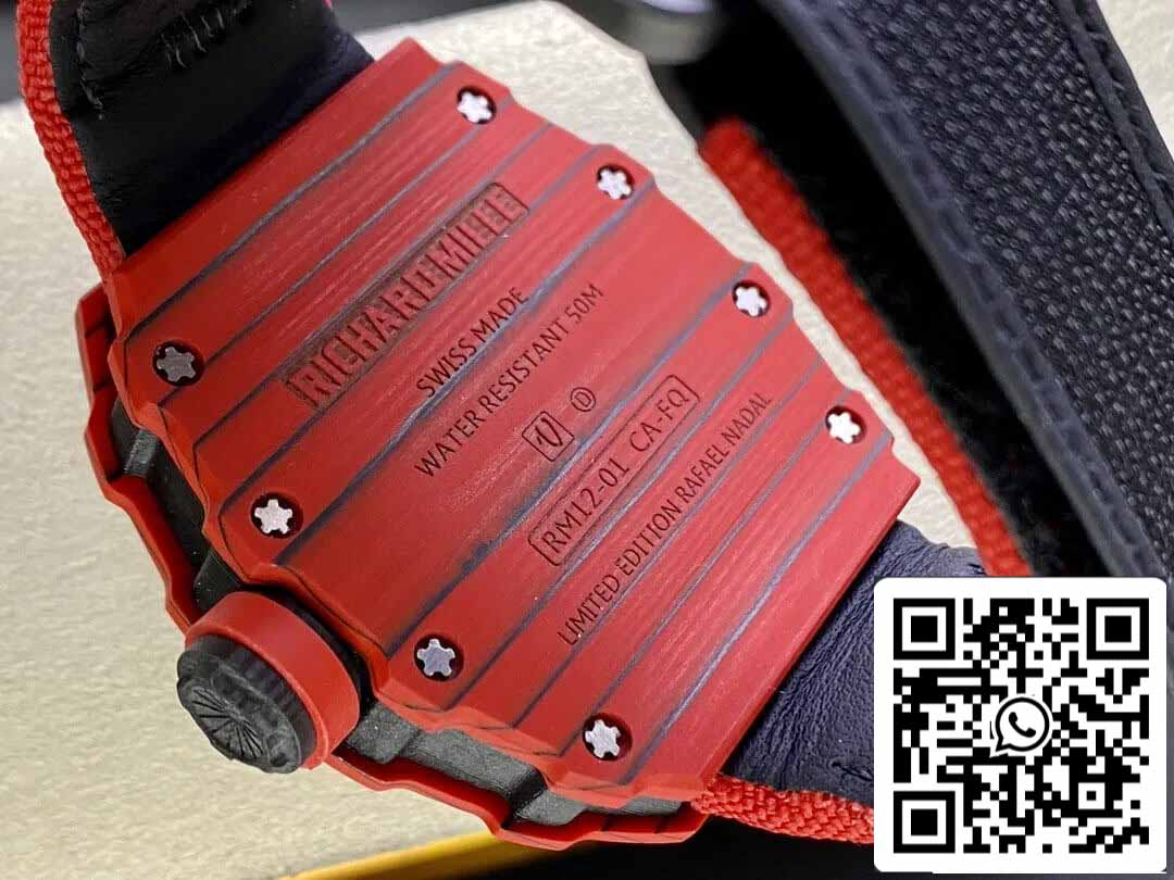 Richard Mille RM12-01 Tourbillon 1:1 Best Edition RM Factory Red Carbon Fiber Case