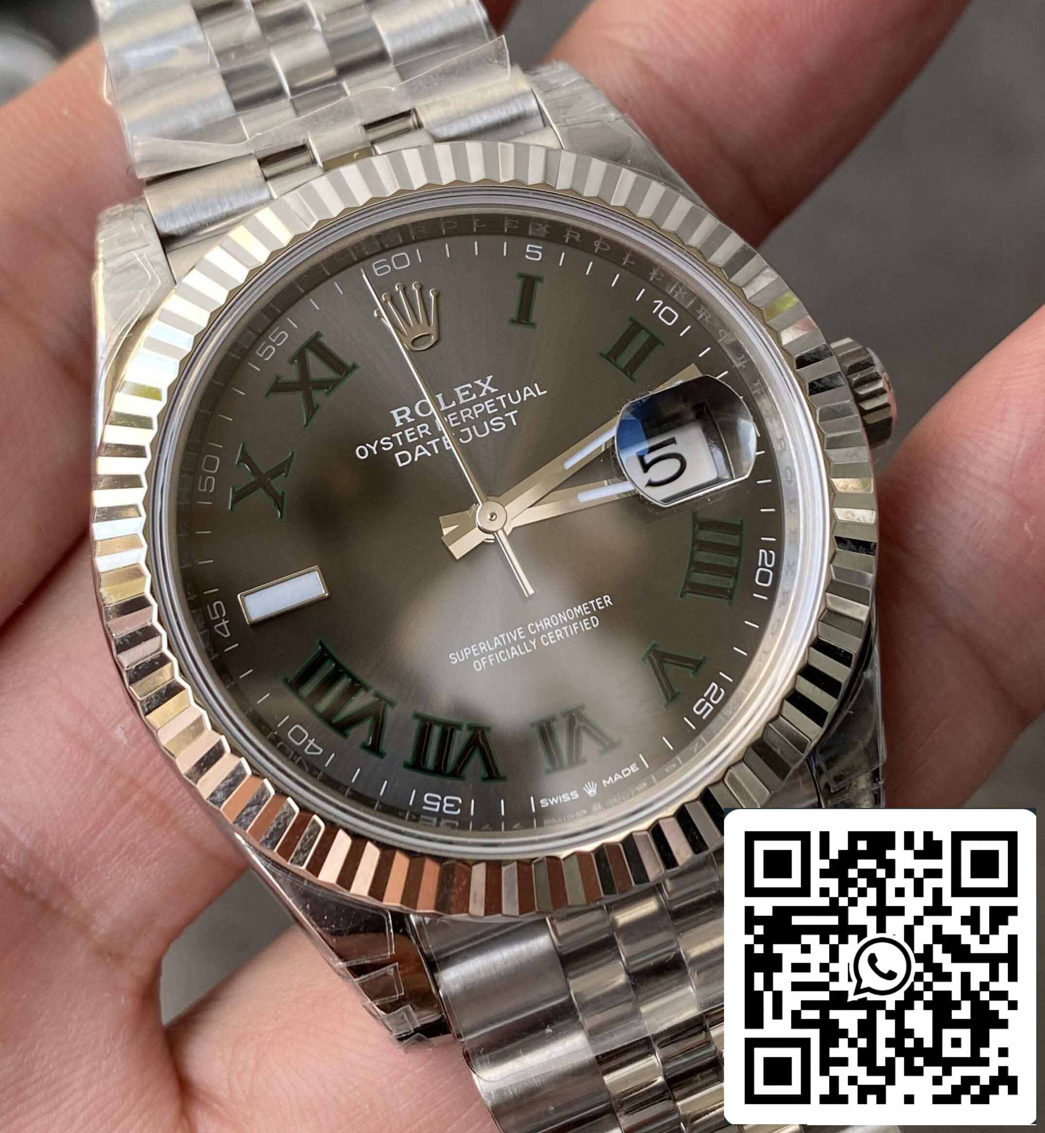 Rolex Datejust M126334 0022 41MM 1 1 Best Edition VS Factory Green