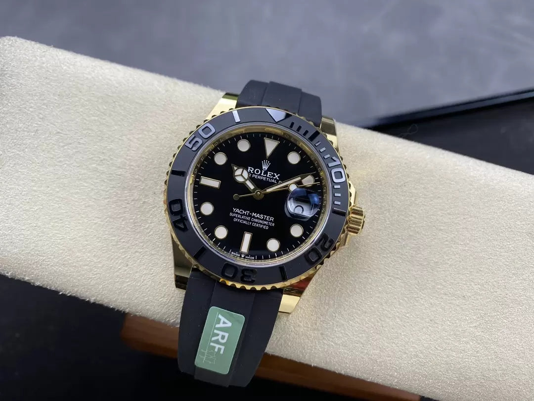 Rolex Yacht-Master 42 Cadran Noir Or Jaune M226658-0001 1:1 Meilleure Édition AR Version Contrepoids d'Usine