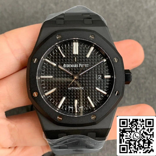 Audemars Piguet Royal Oak 15400 DLC Carbon Best Edition ZF Factory Black Dial EU Watch Store