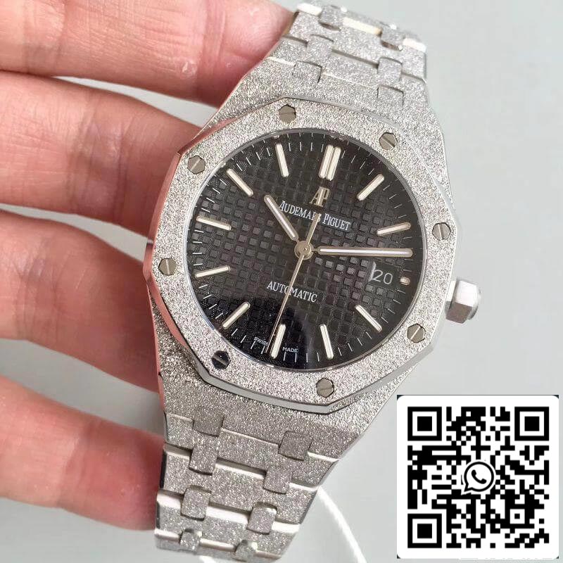 Audemars Piguet Royal Oak 15454BC.GG.1259BC.01 OM Factory 1:1 Best Edition Swiss ETA3120 Black Textured Dial EU Watch Store