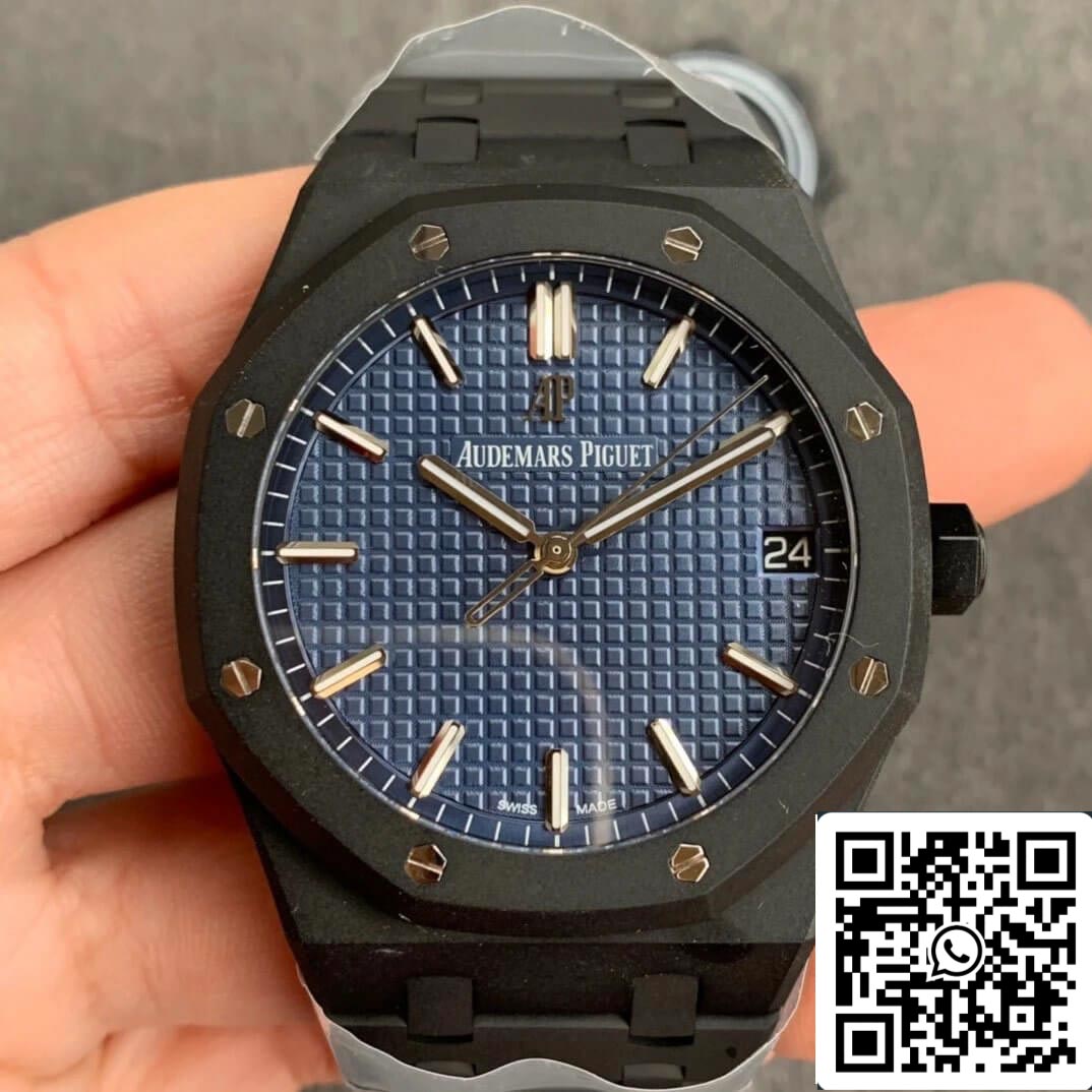 Audemars Piguet Royal Oak 15500 DLC Carbon  Best Edition ZF Factory Blue Dial EU Watch Store