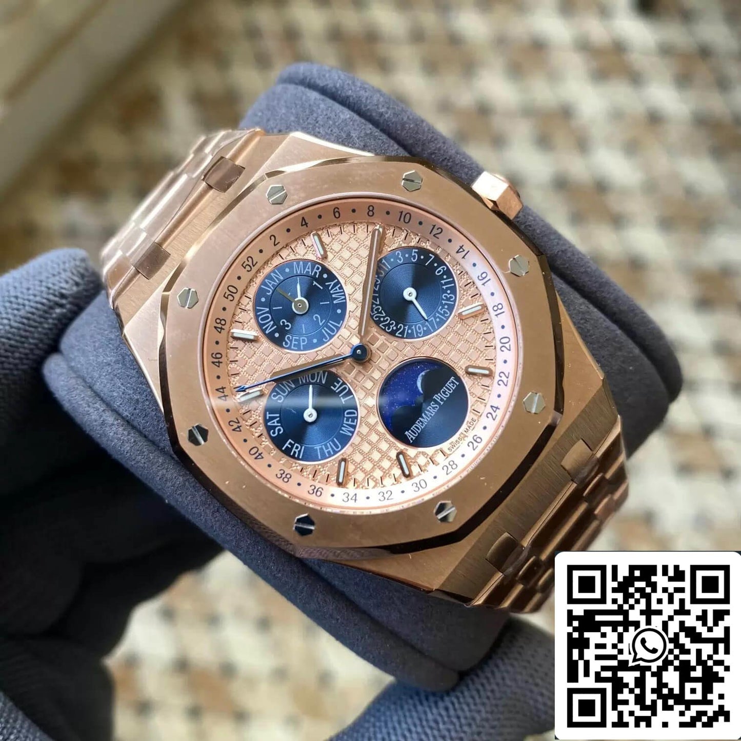 Audemars Piguet Royal Oak 26584OR.OO.1220OR.01 1:1 Best Edition APS Factory Gold Dial EU Watch Store