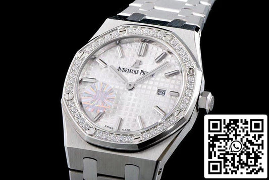 Audemars Piguet Royal Oak 67651ST.ZZ.1261ST.01 1:1 Best Edition JF Factory White Dial Swiss Quartz EU Watch Store