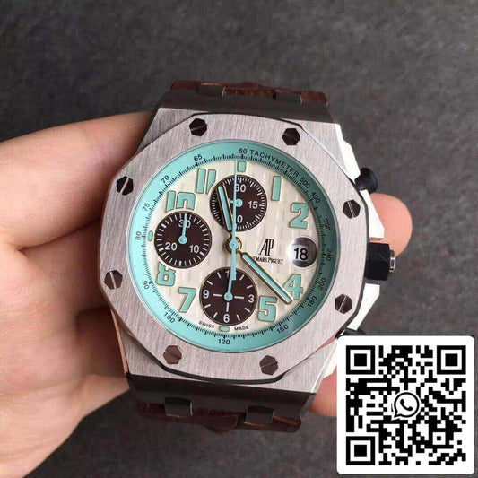 Audemars Piguet Royal Oak Offshore 26187ST.OO.D801CR.01 1:1 Best Edition JF Factory White Dial EU Watch Store