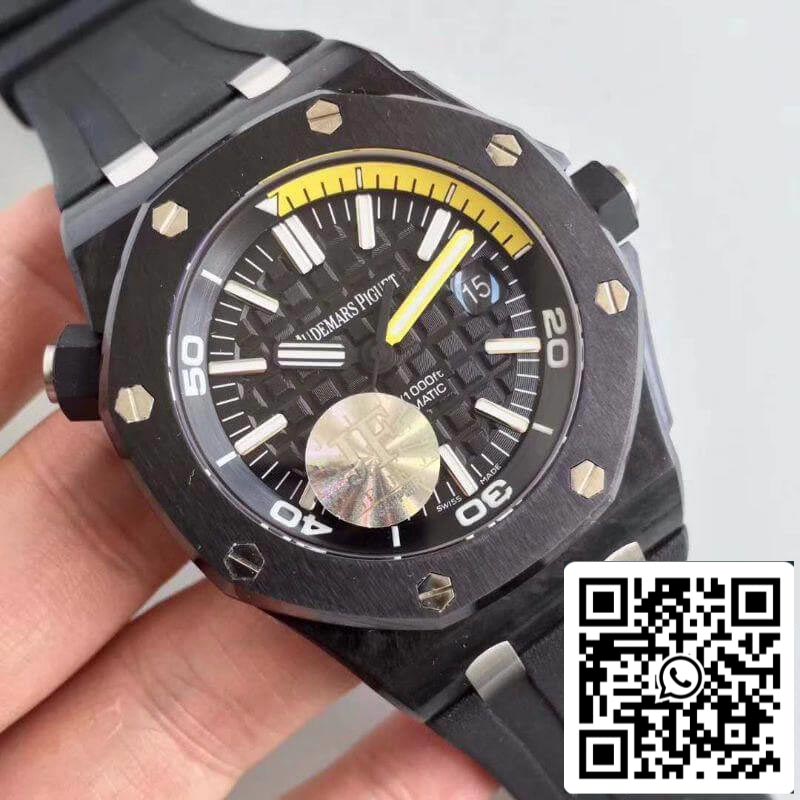 Audemars Piguet Royal Oak Offshore Diver 15706AU.OO.A002CA.01 JF Factory 1:1 Best Edition Swiss ETA3120 Black Dial EU Watch Store