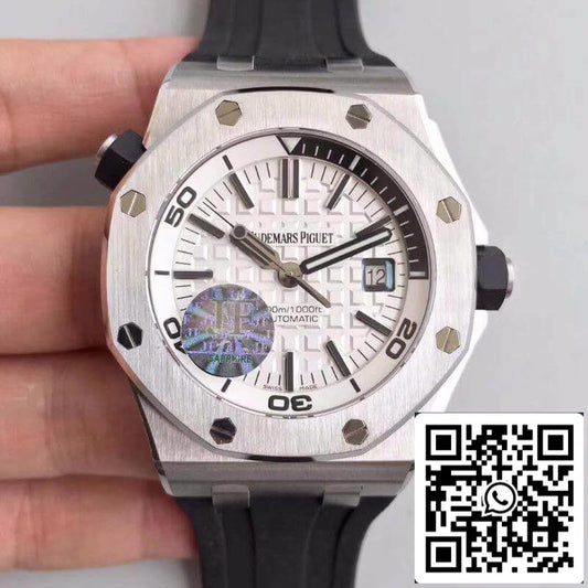Audemars Piguet Royal Oak Offshore Diver 15710ST.OO.A002CA.02 JF Factory 1:1 Best Edition Swiss ETA3120 White Textured Dial EU Watch Store
