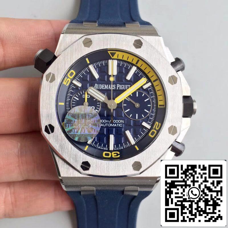 Audemars Piguet Royal Oak Offshore Diver 26703ST.OO.A027CA.01 JF Factory 1:1 Best Edition Swiss ETA3120 Blue Dial EU Watch Store