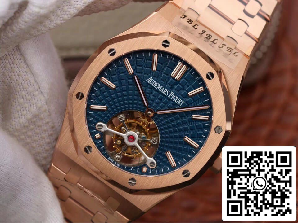 Audemars Piguet Royal Oak Tourbillon 26522OR.OO.1220OR.01 1:1 Best Edition JF Factory Blue Dial EU Watch Store