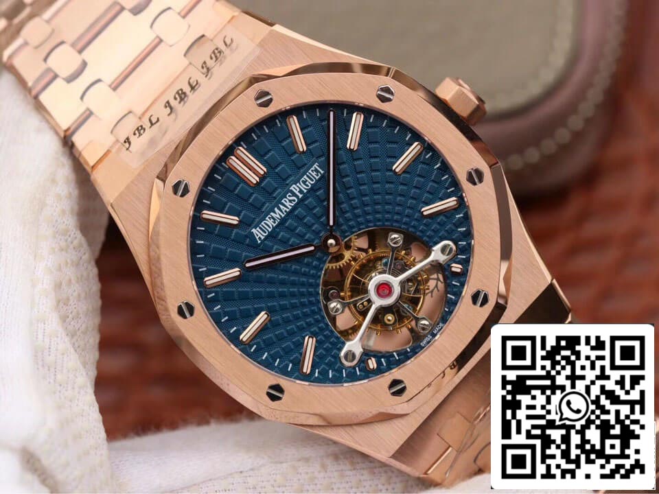 Audemars Piguet Royal Oak Tourbillon 26522OR.OO.1220OR.01 1:1 Best Edition JF Factory Blue Dial EU Watch Store