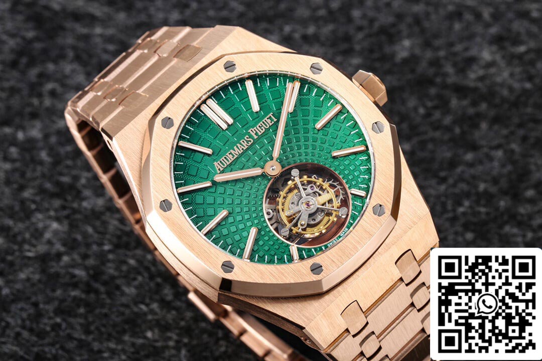 Audemars Piguet Royal Oak Tourbillon 26533OR.OO.1220OR.01 1:1 Best Edition R8 Factory Green Dial US Replica Watch