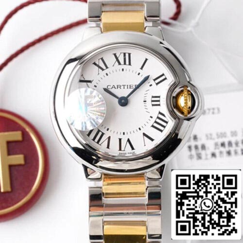 Ballon Bleu De Cartier 28MM W69007Z3 1:1 Best Edition AF Factory White Dial US Replica Watch