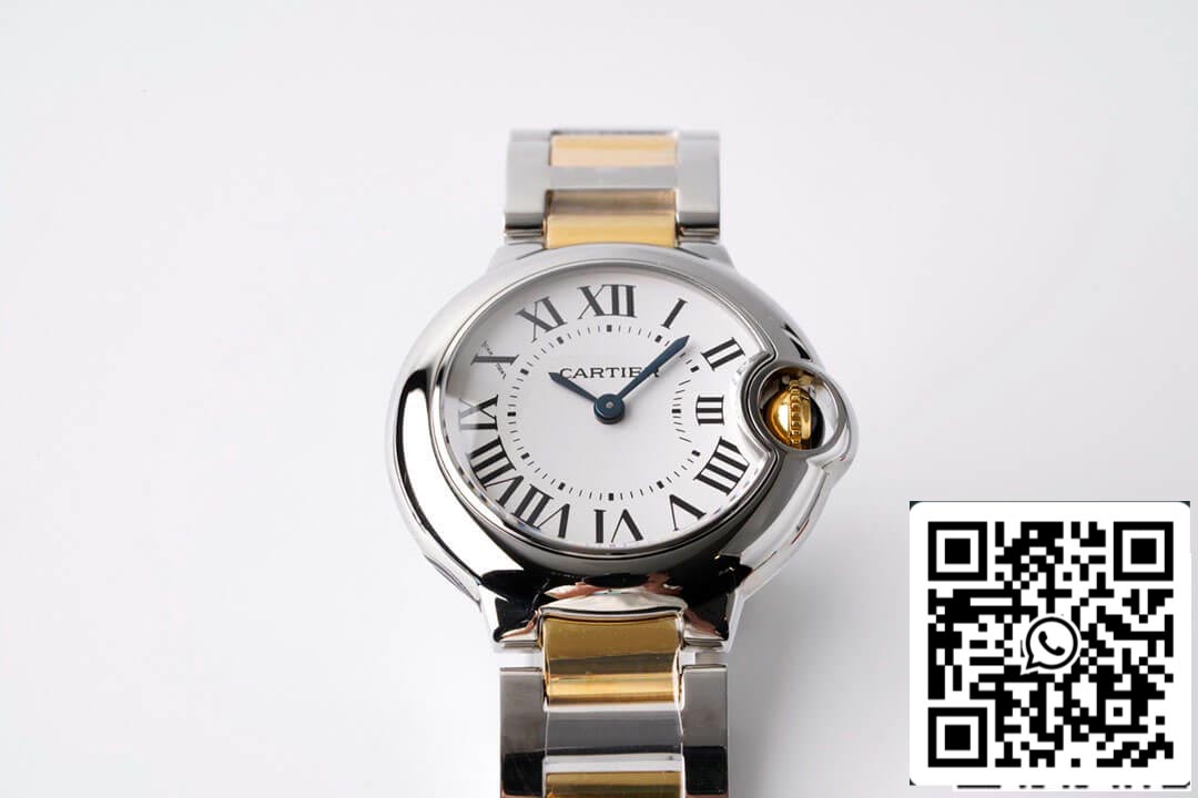 Ballon Bleu De Cartier 28MM W69007Z3 1:1 Best Edition AF Factory White Dial US Replica Watch