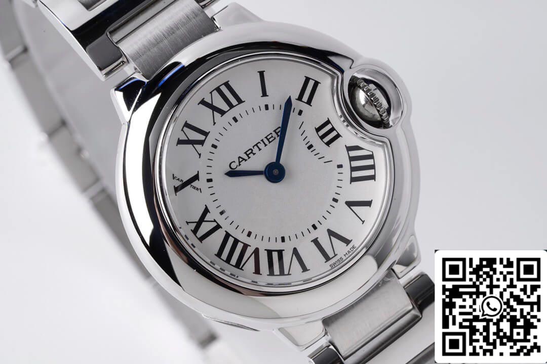 Ballon Bleu De Cartier 28MM W69010Z4 1:1 Best Edition AF Factory White Dial US Replica Watch