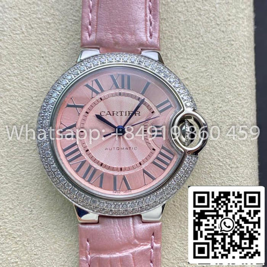 Ballon Bleu De Cartier 33MM 1:1 Best Edition V6 Factory Diamond Bezel US Replica Watch