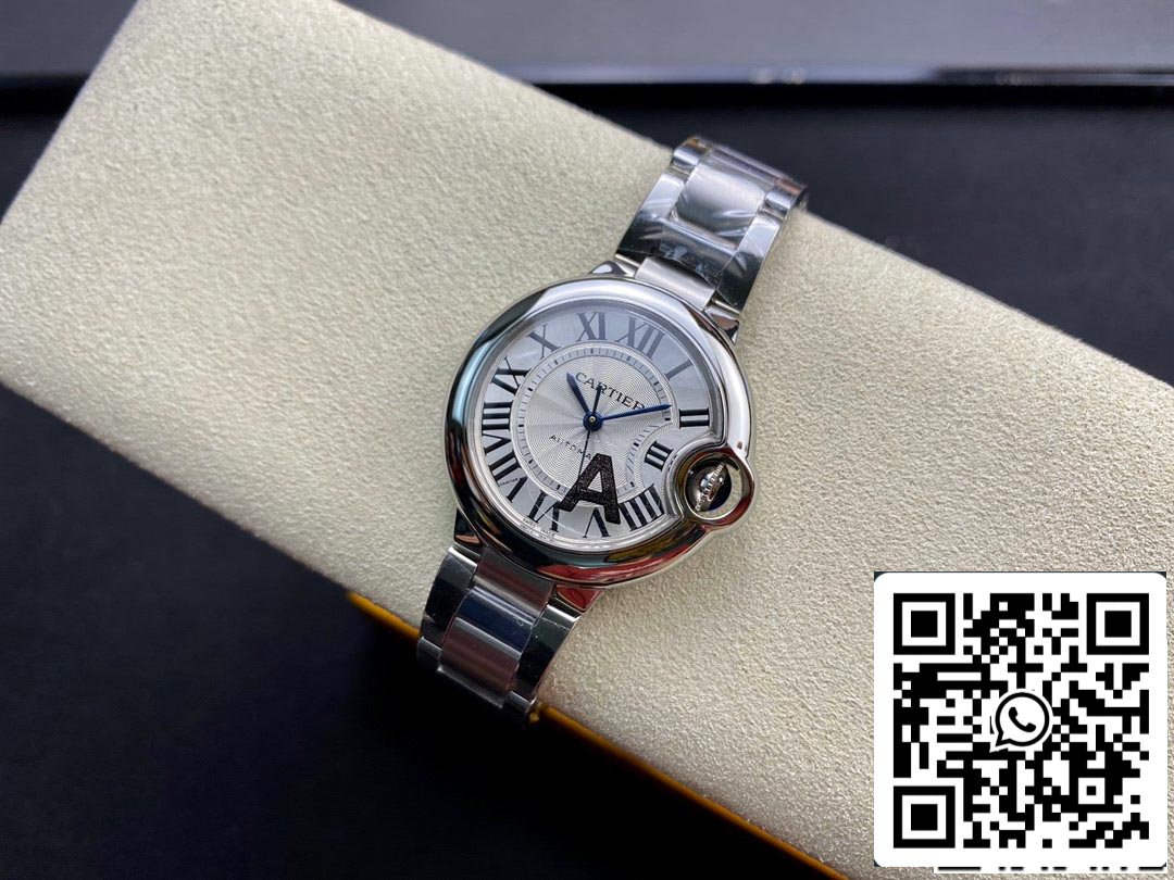 Ballon Bleu De Cartier 33MM W6920071 1:1 Best Edition V6 Factory White Dial US Replica Watch