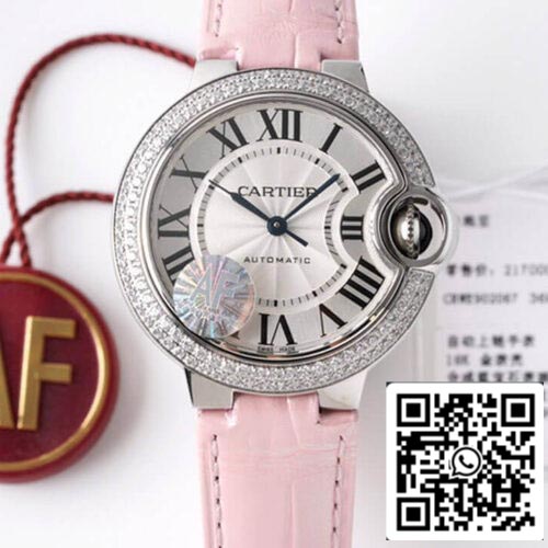 Ballon Bleu De Cartier 33MM WE902067 1:1 Best Edition AF Factory Silver Dial US Replica Watch