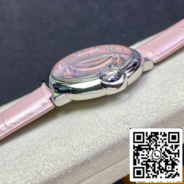 Ballon Bleu De Cartier 36MM WSBB0007 1:1 Best Edition 3K Factory Leather Strap US Replica Watch