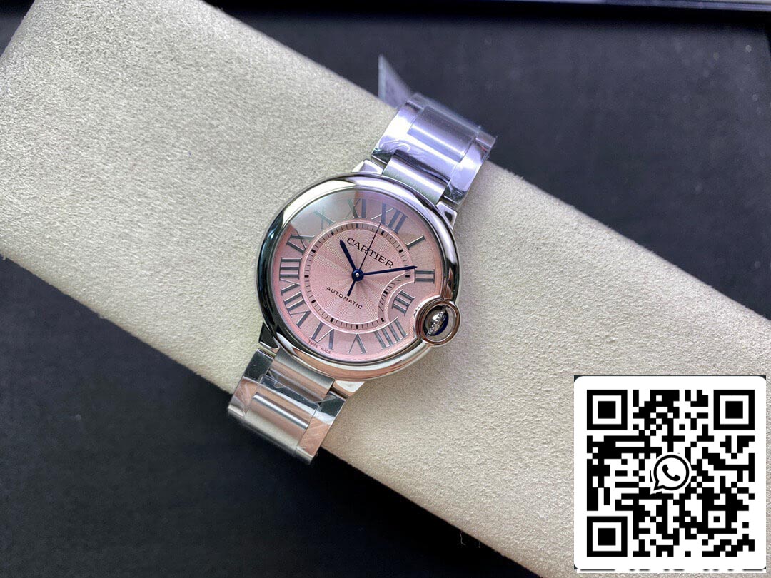 Ballon Bleu De Cartier 36MM WSBB0007 1:1 Best Edition 3K Factory Pink Dial US Replica Watch