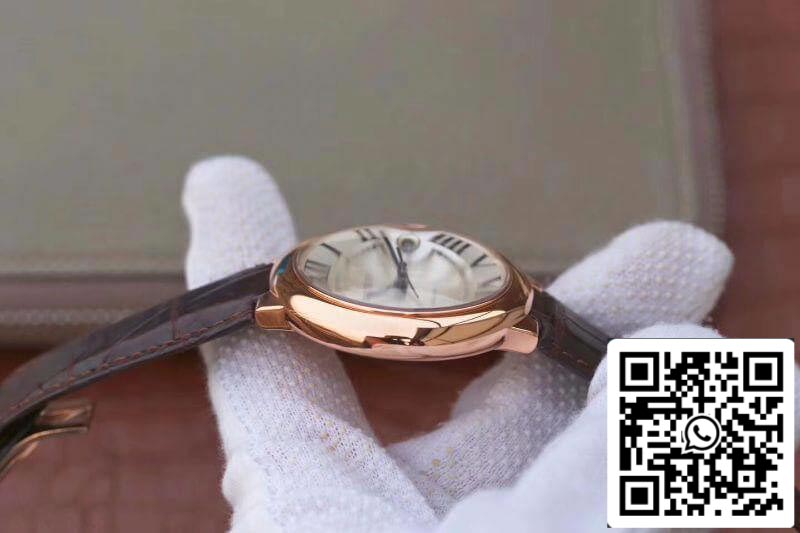 Ballon Bleu De Cartier 42 WGBB0017 V9 Factory 1:1 Best Edition Swiss ETA2824-2 Rosegold Wrapped Silver Dial US Replica Watch
