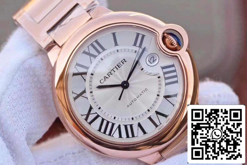 Ballon Bleu De Cartier 42MM W69006Z2 V9 Factory 1:1 Best Edition Swiss ETA2671 Silver Textured Dial US Replica Watch