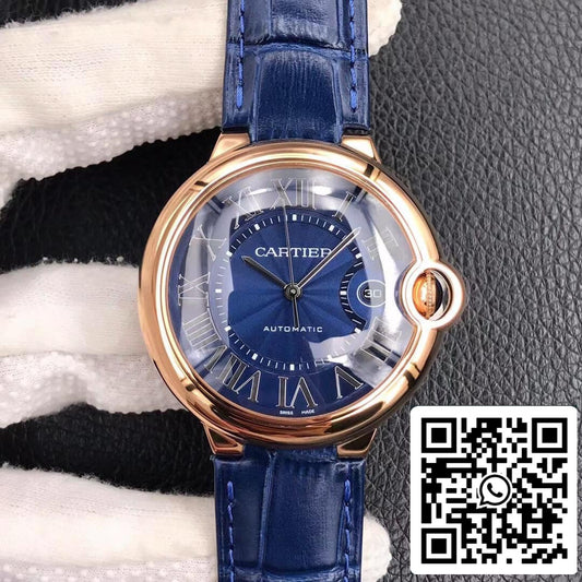Ballon Bleu De Cartier 42MM WGBB0036 1:1 Best Edition V6 Factory Rose Gold US Replica Watch