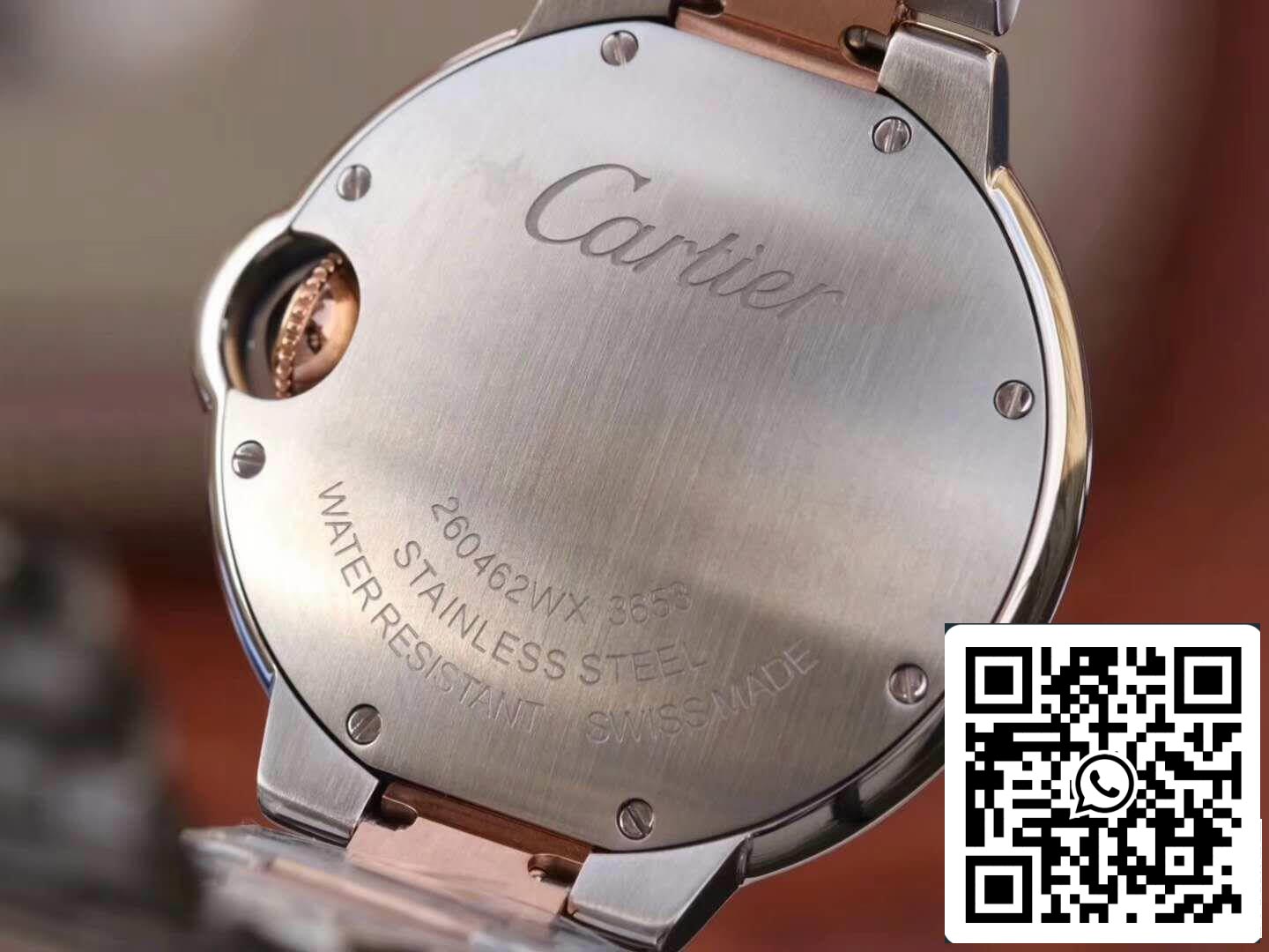 Ballon Bleu De Cartier Ladies 33MM W69201 V6 Factory 1:1 Best Edition Swiss ETA076 US Replica Watch