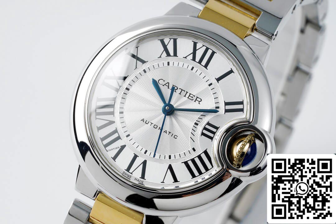 Ballon Bleu De Cartier W2BB0002 33MM 1:1 Best Edition AF Factory White Dial US Replica Watch