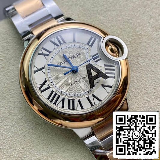 Ballon Bleu De Cartier W2BB0023 33MM 1:1 Best Edition V6 Factory Rose Gold US Replica Watch