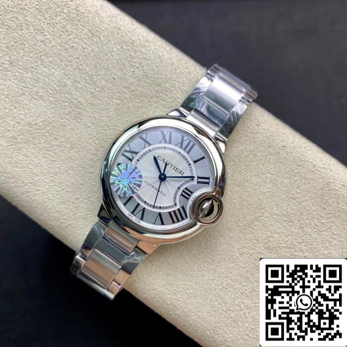 Ballon Bleu De Cartier W6920071 33MM 1:1 Best Edition AF Factory Steel Strap US Replica Watch